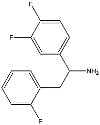 1-(3,4-difluorophenyl)-2-(2-fluorophenyl)ethan-1-amine Struktur