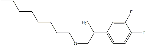 1-(3,4-difluorophenyl)-2-(octyloxy)ethan-1-amine Struktur