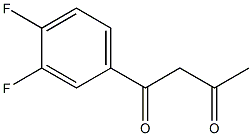 1-(3,4-difluorophenyl)butane-1,3-dione Struktur