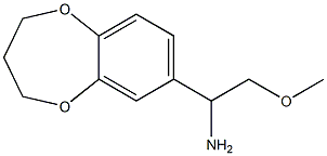 1-(3,4-dihydro-2H-1,5-benzodioxepin-7-yl)-2-methoxyethanamine Struktur