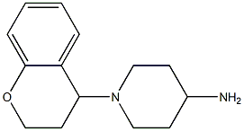 1-(3,4-dihydro-2H-1-benzopyran-4-yl)piperidin-4-amine Struktur