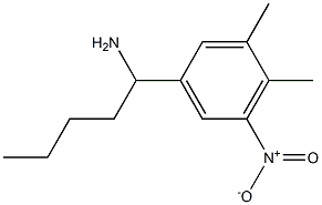 1-(3,4-dimethyl-5-nitrophenyl)pentan-1-amine Struktur