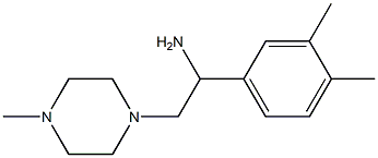 1-(3,4-dimethylphenyl)-2-(4-methylpiperazin-1-yl)ethan-1-amine Struktur