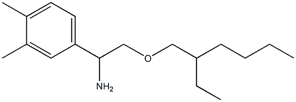 1-(3,4-dimethylphenyl)-2-[(2-ethylhexyl)oxy]ethan-1-amine Struktur