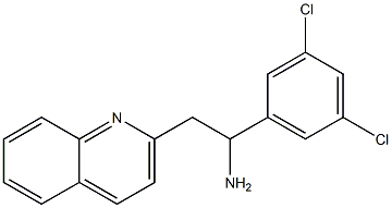 1-(3,5-dichlorophenyl)-2-(quinolin-2-yl)ethan-1-amine Struktur