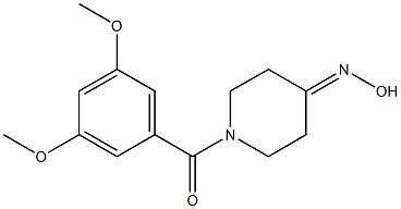 1-(3,5-dimethoxybenzoyl)piperidin-4-one oxime Struktur