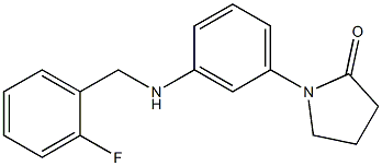 1-(3-{[(2-fluorophenyl)methyl]amino}phenyl)pyrrolidin-2-one Struktur