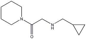 2-[(cyclopropylmethyl)amino]-1-(piperidin-1-yl)ethan-1-one Struktur