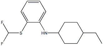 2-[(difluoromethyl)sulfanyl]-N-(4-ethylcyclohexyl)aniline Struktur