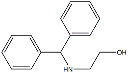 2-[(diphenylmethyl)amino]ethan-1-ol Struktur