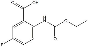 2-[(ethoxycarbonyl)amino]-5-fluorobenzoic acid Struktur