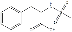 2-[(methylsulfonyl)amino]-3-phenylpropanoic acid Struktur