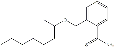 2-[(octan-2-yloxy)methyl]benzene-1-carbothioamide Struktur