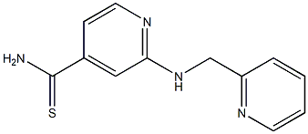 2-[(pyridin-2-ylmethyl)amino]pyridine-4-carbothioamide Struktur