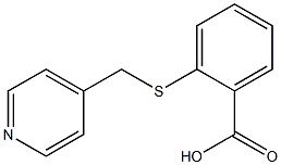 2-[(pyridin-4-ylmethyl)thio]benzoic acid Struktur