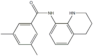 3,5-dimethyl-N-(1,2,3,4-tetrahydroquinolin-8-yl)benzamide Struktur