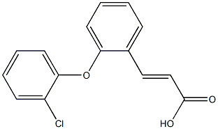 3-[2-(2-chlorophenoxy)phenyl]prop-2-enoic acid Struktur