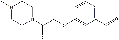 3-[2-(4-methylpiperazin-1-yl)-2-oxoethoxy]benzaldehyde Struktur