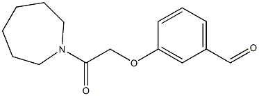 3-[2-(azepan-1-yl)-2-oxoethoxy]benzaldehyde Struktur