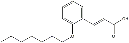 3-[2-(heptyloxy)phenyl]prop-2-enoic acid Struktur