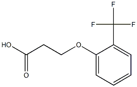 3-[2-(trifluoromethyl)phenoxy]propanoic acid Struktur