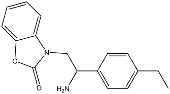 3-[2-amino-2-(4-ethylphenyl)ethyl]-2,3-dihydro-1,3-benzoxazol-2-one Struktur