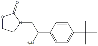 3-[2-amino-2-(4-tert-butylphenyl)ethyl]-1,3-oxazolidin-2-one Struktur