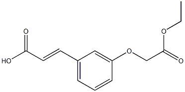 3-[3-(2-ethoxy-2-oxoethoxy)phenyl]prop-2-enoic acid Struktur