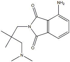 4-amino-2-{2-[(dimethylamino)methyl]-2-methylpropyl}-2,3-dihydro-1H-isoindole-1,3-dione Struktur