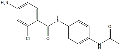 4-amino-2-chloro-N-(4-acetamidophenyl)benzamide Struktur