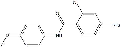 4-amino-2-chloro-N-(4-methoxyphenyl)benzamide Struktur