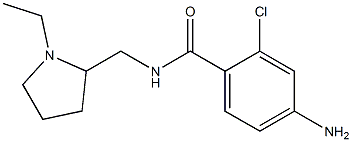 4-amino-2-chloro-N-[(1-ethylpyrrolidin-2-yl)methyl]benzamide Struktur