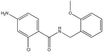 4-amino-2-chloro-N-[(2-methoxyphenyl)methyl]benzamide Struktur