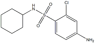 4-amino-2-chloro-N-cyclohexylbenzene-1-sulfonamide Struktur