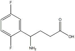 4-amino-4-(2,5-difluorophenyl)butanoic acid Struktur