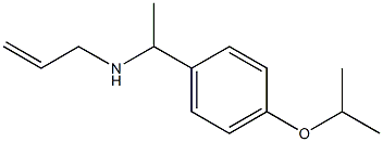 prop-2-en-1-yl({1-[4-(propan-2-yloxy)phenyl]ethyl})amine Struktur