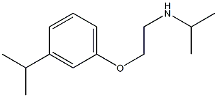 propan-2-yl({2-[3-(propan-2-yl)phenoxy]ethyl})amine Struktur