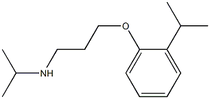 propan-2-yl({3-[2-(propan-2-yl)phenoxy]propyl})amine Struktur