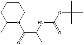 tert-butyl 1-methyl-2-(2-methylpiperidin-1-yl)-2-oxoethylcarbamate Struktur