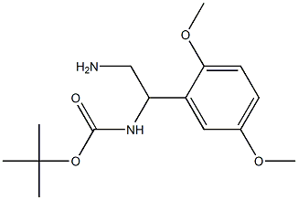 tert-butyl 2-amino-1-(2,5-dimethoxyphenyl)ethylcarbamate Struktur