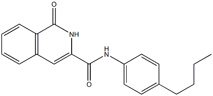 3-Isoquinolinecarboxamide,  N-(4-butylphenyl)-1,2-dihydro-1-oxo- Struktur