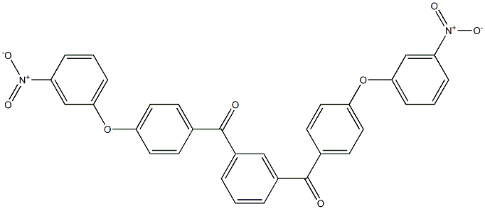 [3-(4-{3-nitrophenoxy}benzoyl)phenyl](4-{3-nitrophenoxy}phenyl)methanone Struktur