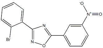 3-(2-Bromophenyl)-5-(3-nitrophenyl)-1,2,4-oxadiazole Struktur