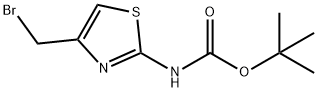 TERT-BUTYL 4-(BROMOMETHYL)THIAZOL-2-YLCARBAMATE Struktur