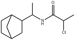 N-(1-{bicyclo[2.2.1]heptan-2-yl}ethyl)-2-chloropropanamide Struktur