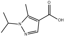 1-ISOPROPYL-5-METHYL-1H-PYRAZOLE-4-CARBOXYLIC ACID Struktur