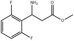 methyl 3-amino-3-(2,6-difluorophenyl)propanoate Struktur