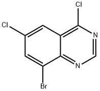 8-bromo-4,6-dichloroquinazoline Struktur