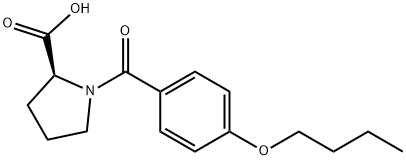 1-(4-butoxybenzoyl)pyrrolidine-2-carboxylic acid Struktur