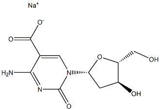 2'-Deoxycytidine-5-carboxylic acid, sodium salt Struktur